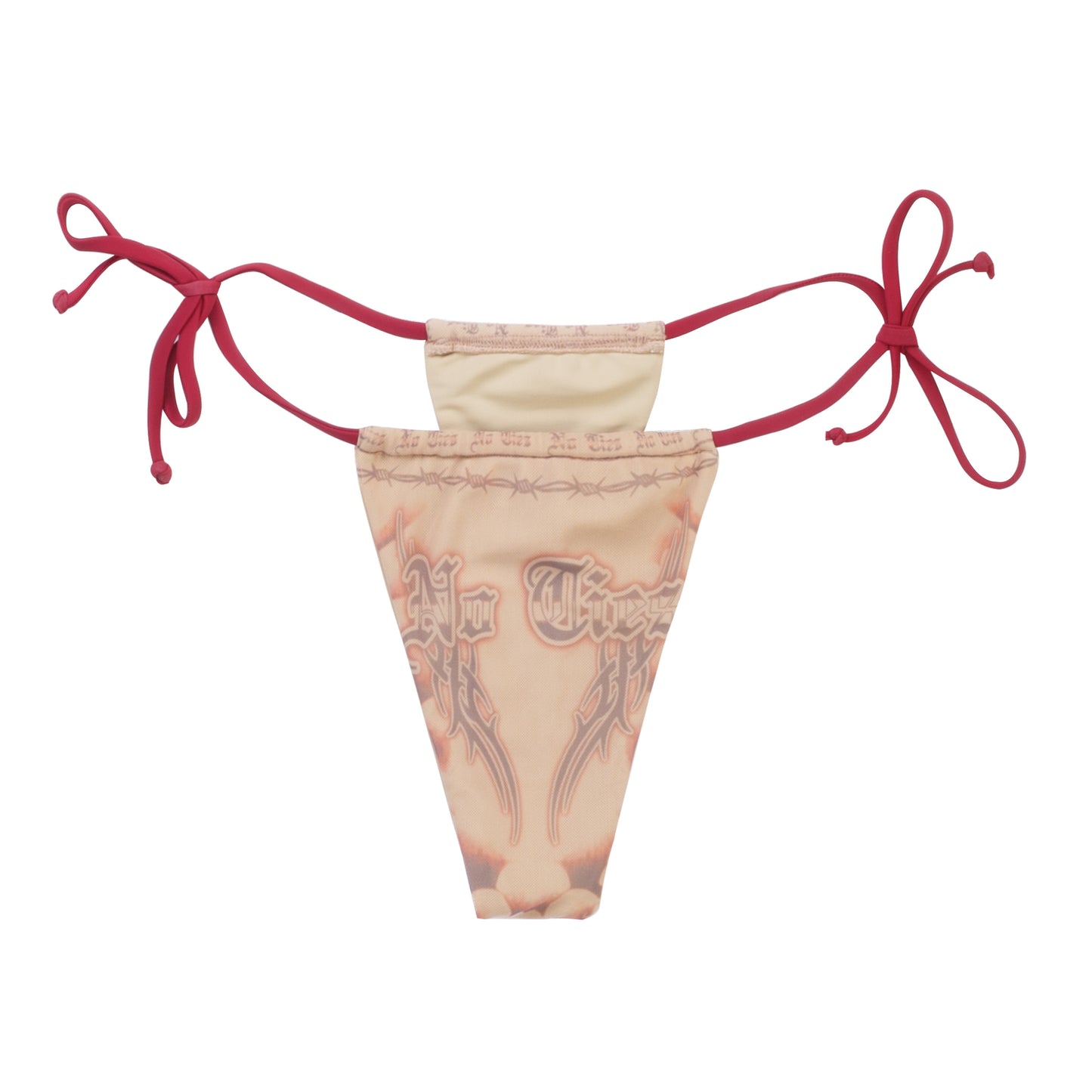 Temporary Tattoo Bikini Garnet Red