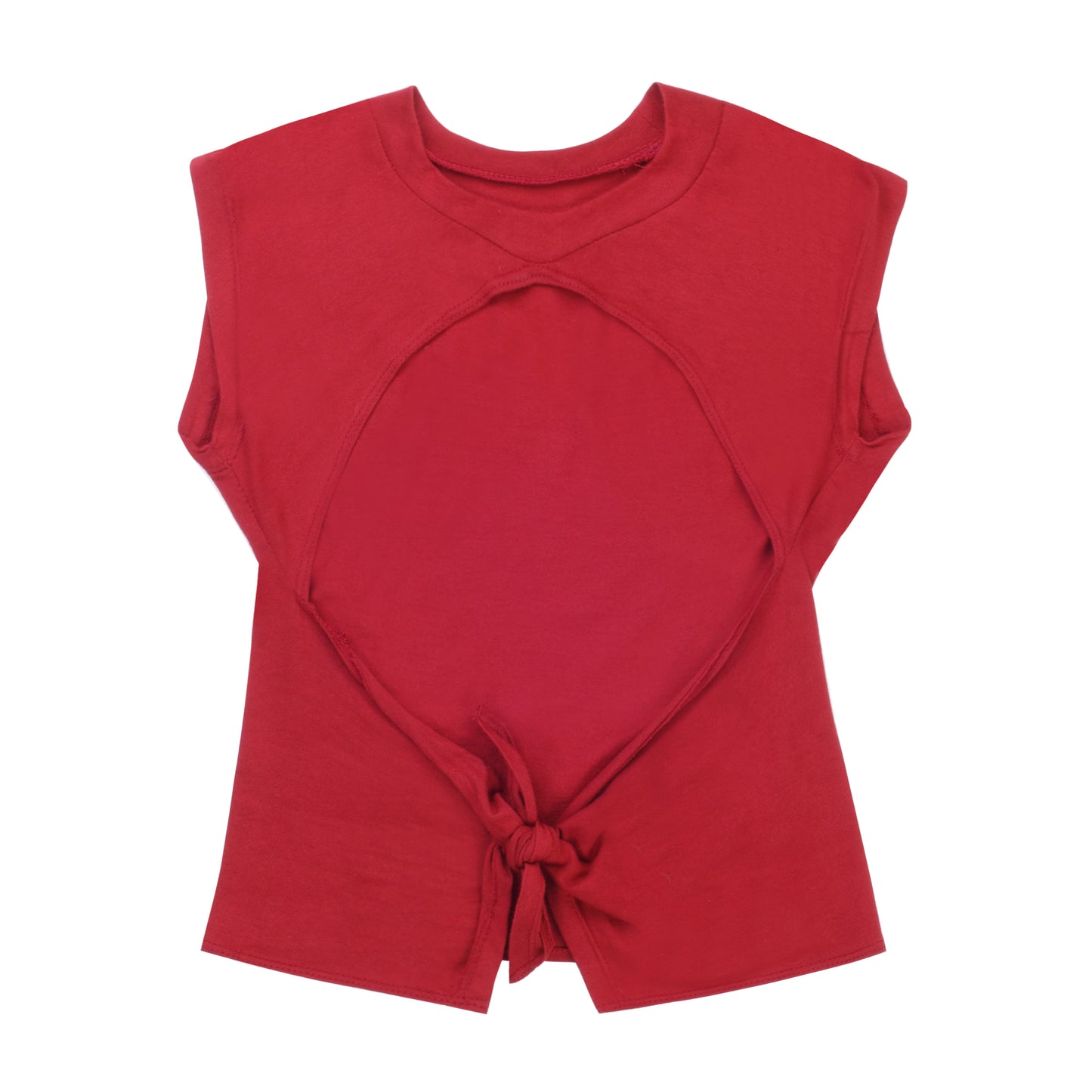 Untied Top Garnet Red