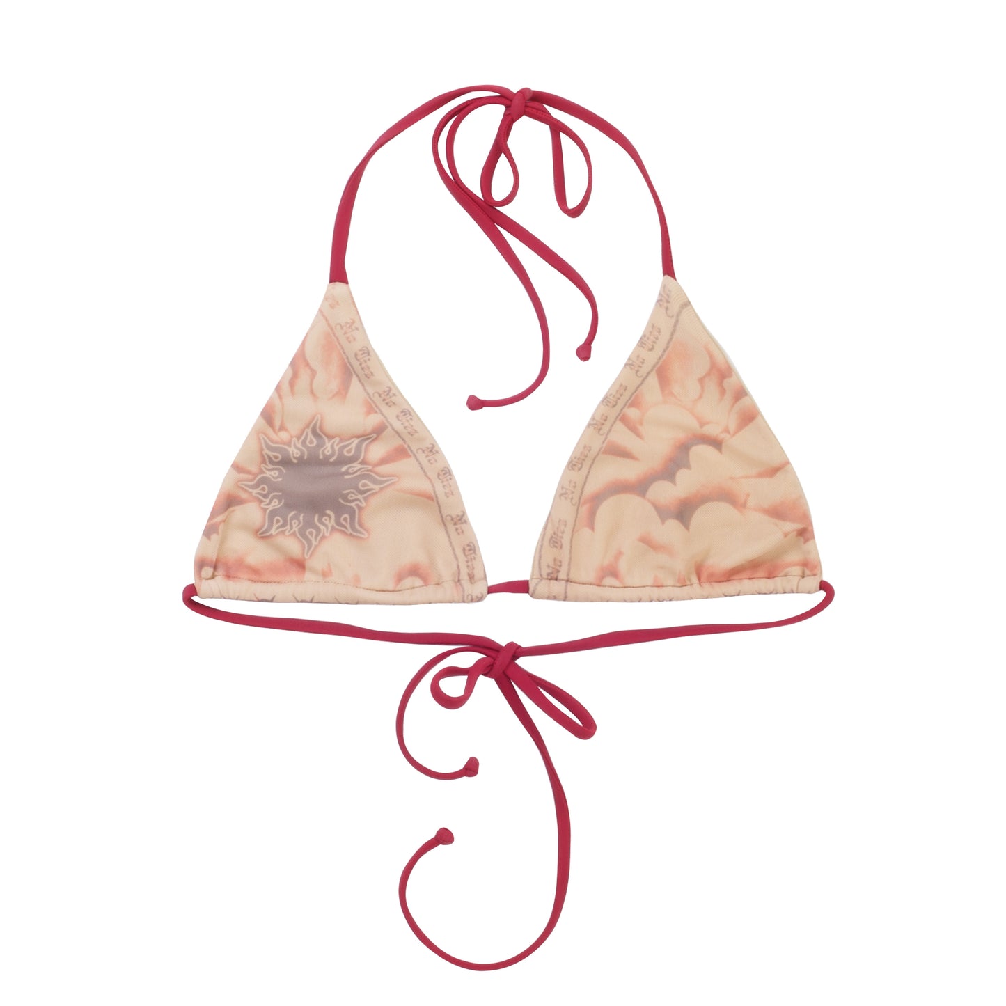 Temporary Tattoo Bikini Garnet Red