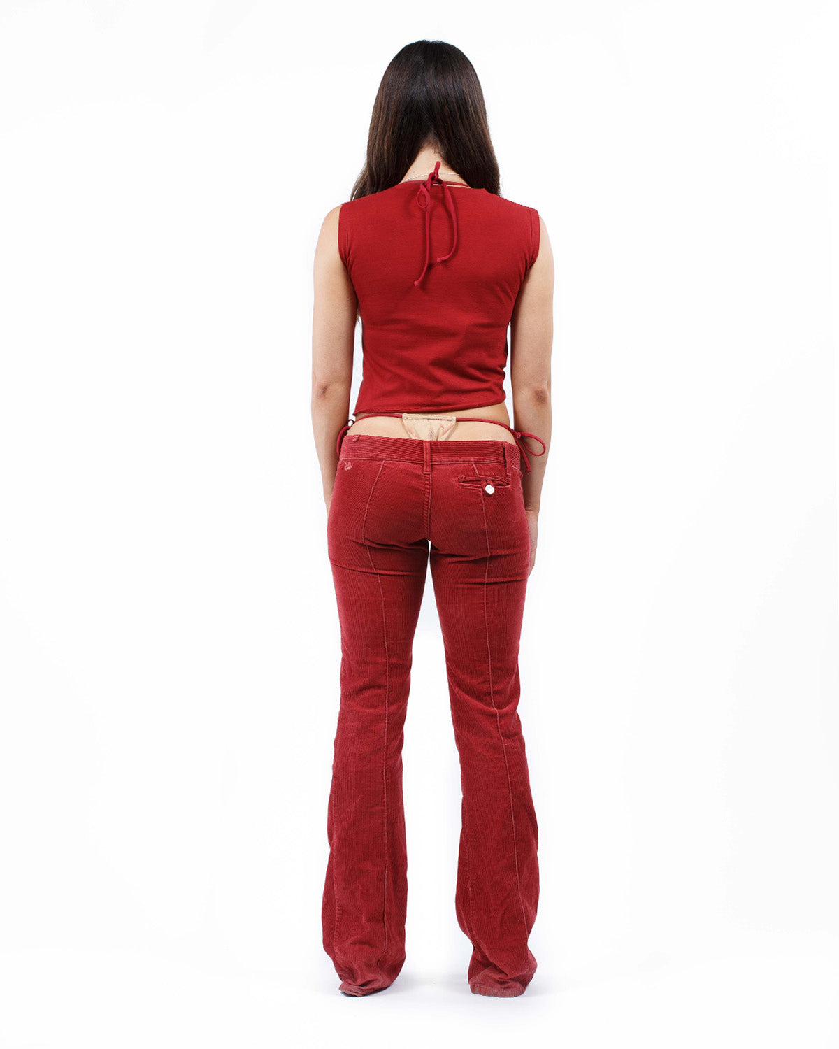 Untied Top Garnet Red