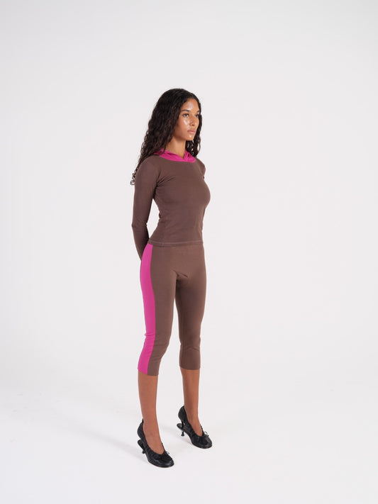 Dae Hoodie Chocolate & Raspberry