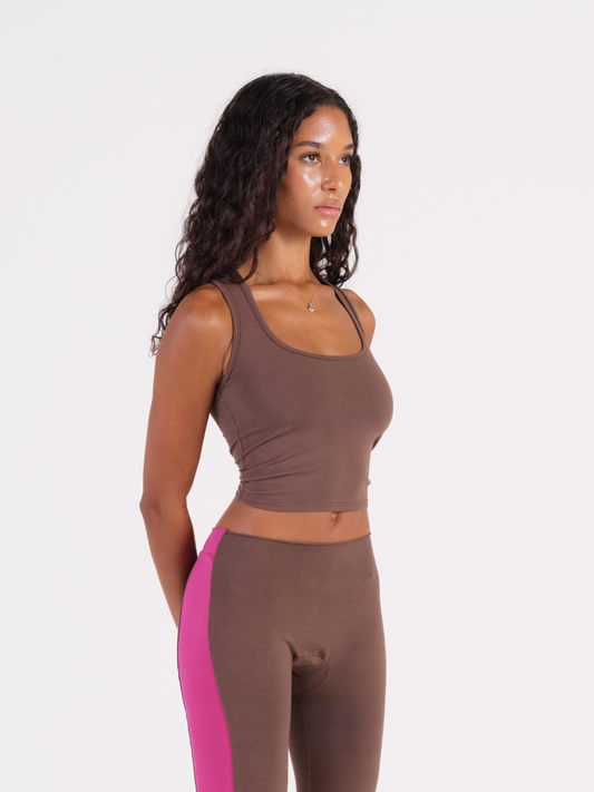Sarah Tank Chocolate